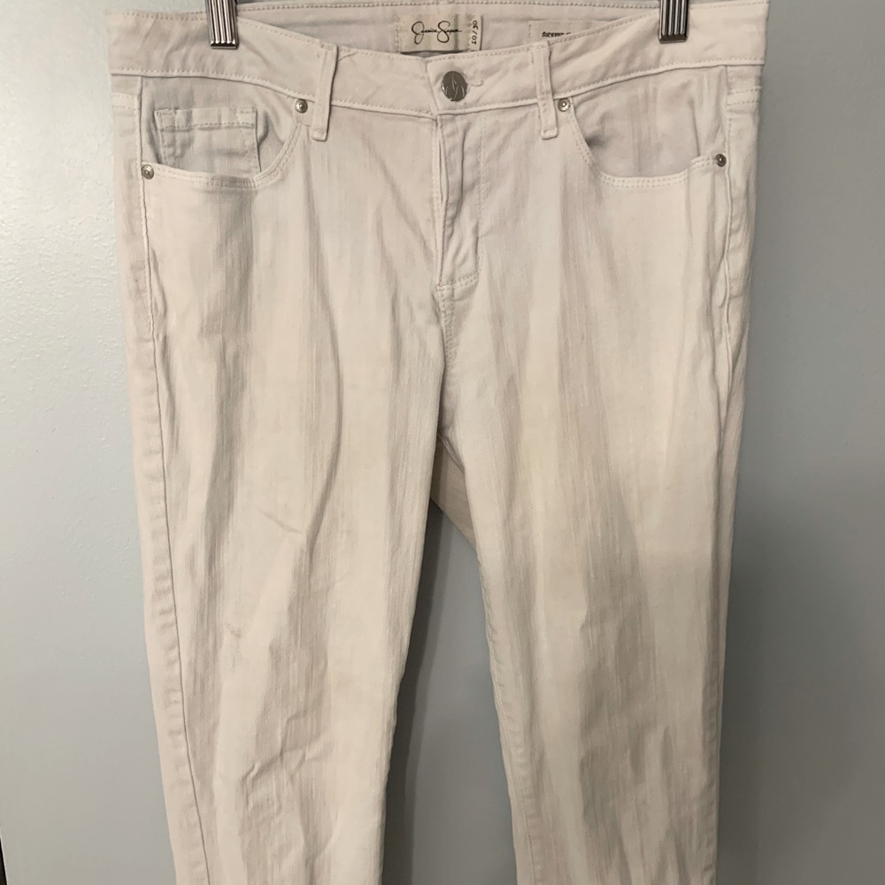 Women’s Jessica Simpson Forever Skinny Crop Jeans White Size 10/30